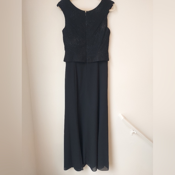 Vintage Poly USA, Made in USA, Layered Formal Dress Size M - Picture 4 of 11